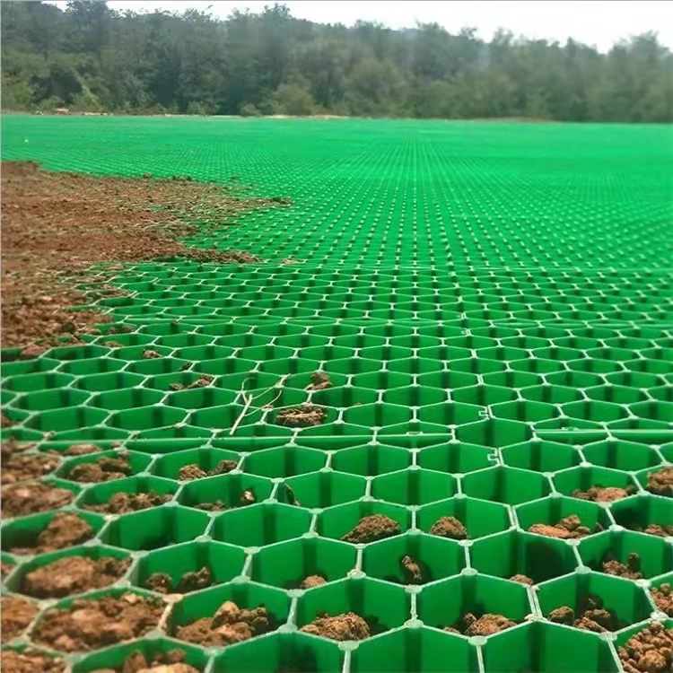 Drainage boards and ecological grass grids